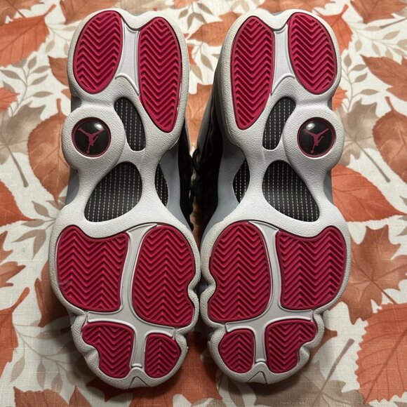 Nike Air Jordan Jumpman Team II GG 820276 007 Black/Pink/Gray Size 5.5Y - Picture 6 of 13